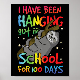 Affiche De l'école Joyeux 100ème Jour 100 Hanging Kawaii S