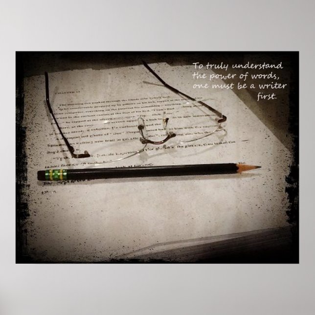 Affiche de l'écrivain inspirant (Devant)