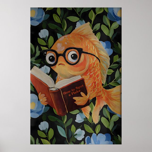 Affiche de lecture de poissons fantaisistes - Thèm (Devant)