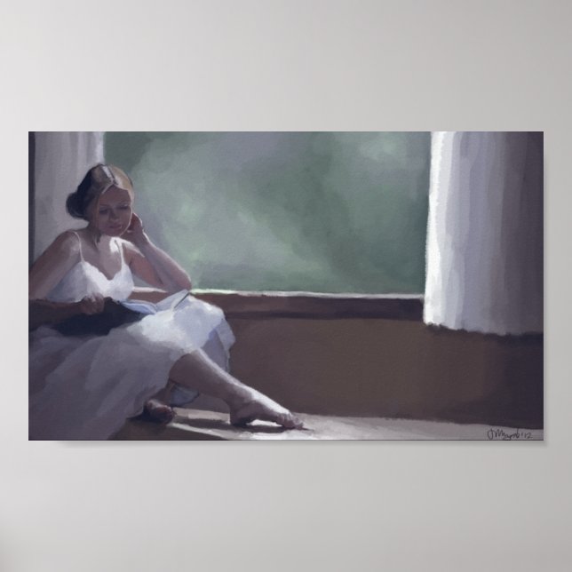 Affiche de lecture du jour pluvieux Imprimer (Devant)