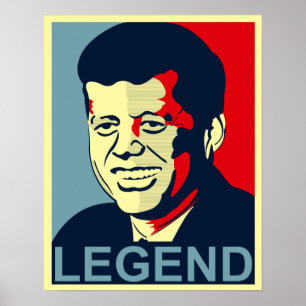 affiche de légende de jfk