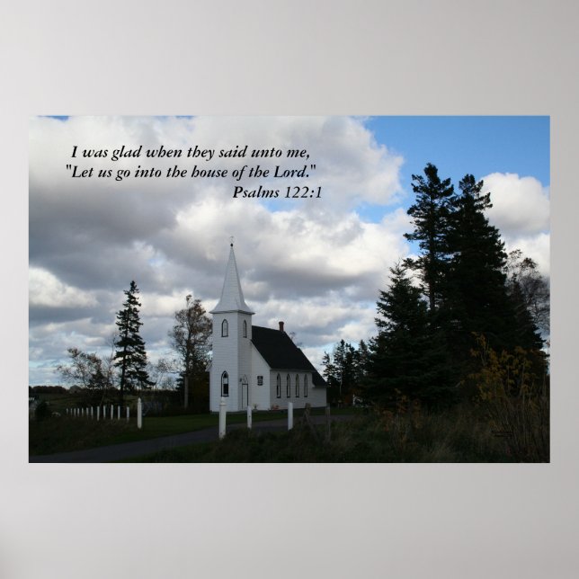 Affiche de l'église Country, "J'étais content" (Devant)