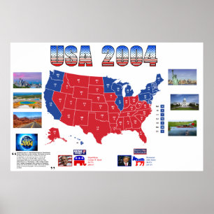 Affiche de l'élection présidentielle américaine de