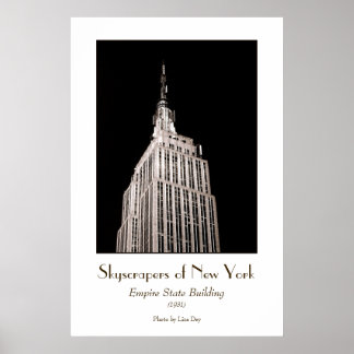 Affiche de l'Empire State Building (Teintée)