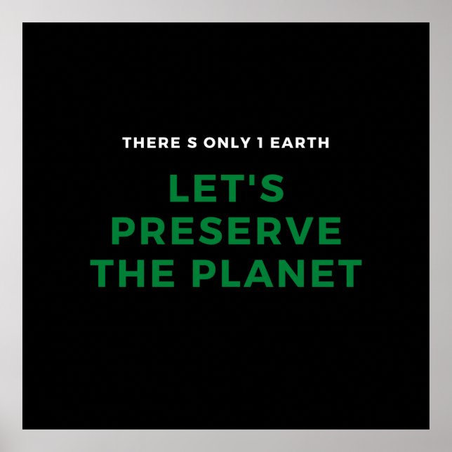 Affiche De l'environnement sensibilisation au changement c (Devant)