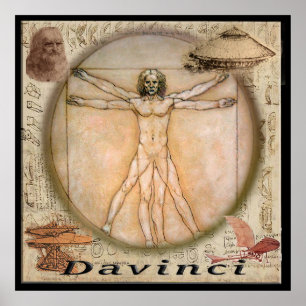 Affiche de Leonardo Davinci