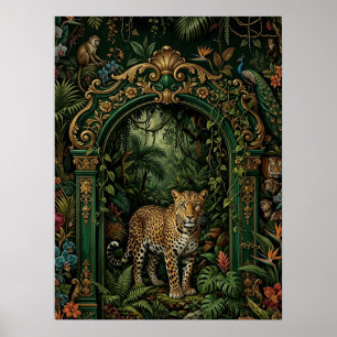 Affiche de léopard décoration maximaliste