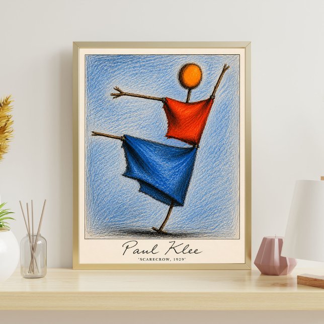 Affiche de l'épouvantail de Paul Klee Art abstrait (Créateur téléchargé)