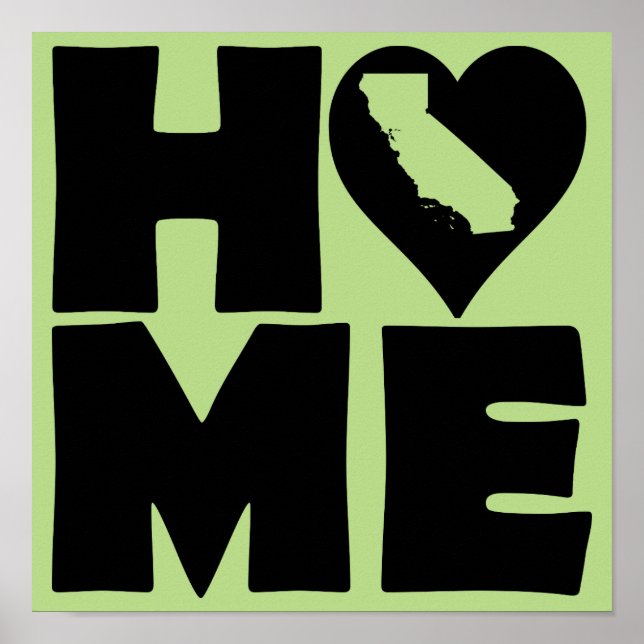 Affiche de l'État de Californie pour la maison et  (Devant)