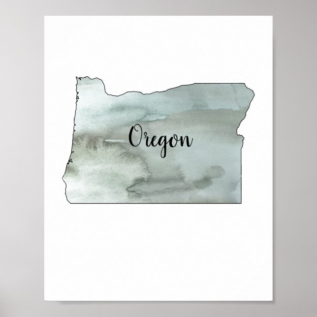 Affiche de l'État de l'Oregon (Devant)