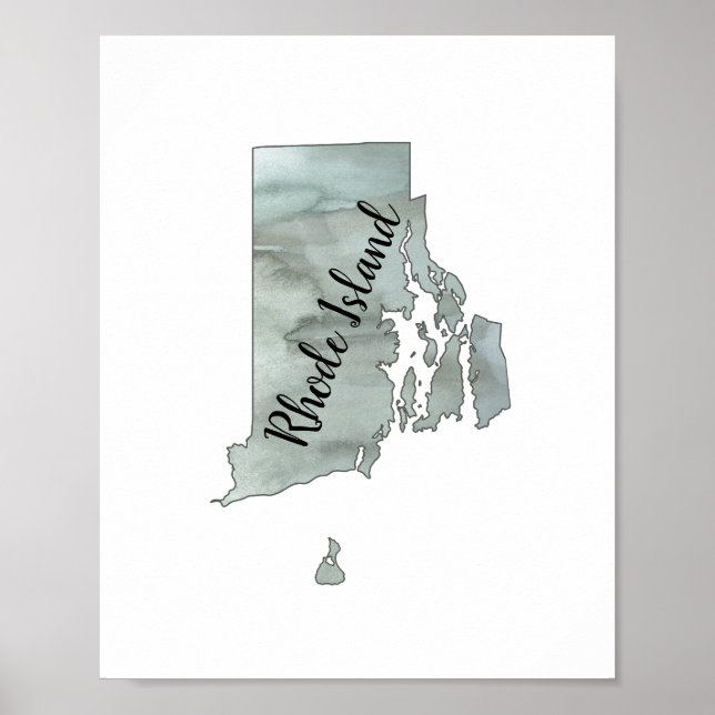 Affiche de l'État de Rhode Island (Devant)