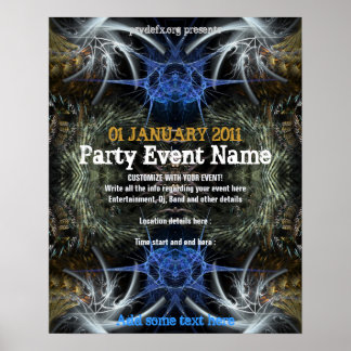 Affiche de l'événement "Fractal Scifi" Party