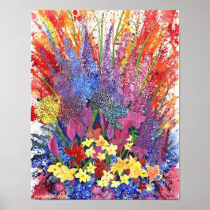 Affiche de l'explosion florale de l'Alaska