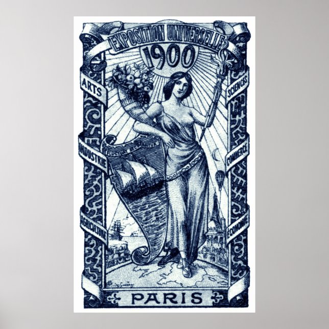 Affiche de l'Expo internationale de Paris 1900 (Devant)