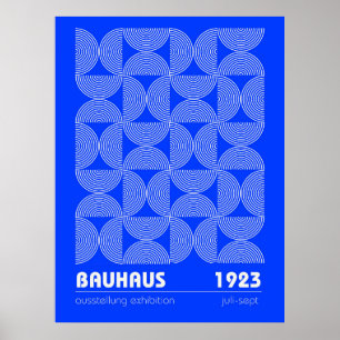 Affiche de l'exposition abstraite Bauhaus 1923
