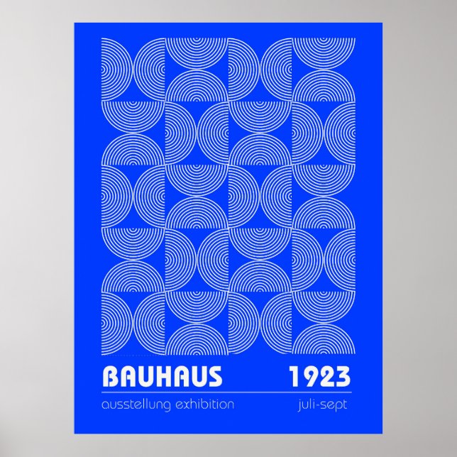 Affiche de l'exposition abstraite Bauhaus 1923 (Devant)