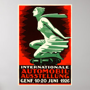 Affiche de l'Exposition automobile de Genève 1926