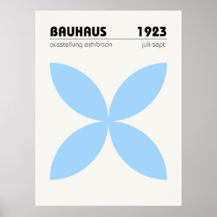 Affiche de l'exposition Bauhaus 1923