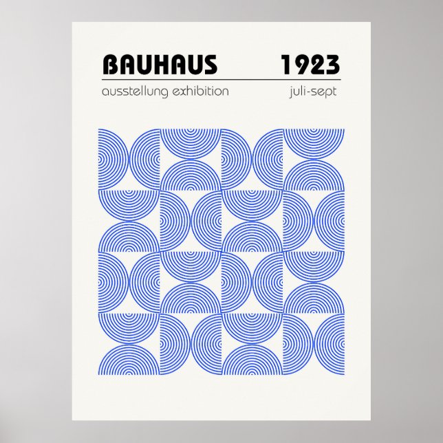 Affiche de l'exposition Bauhaus 1923 (Devant)
