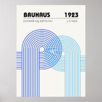 Affiche de l'exposition Bauhaus 1923