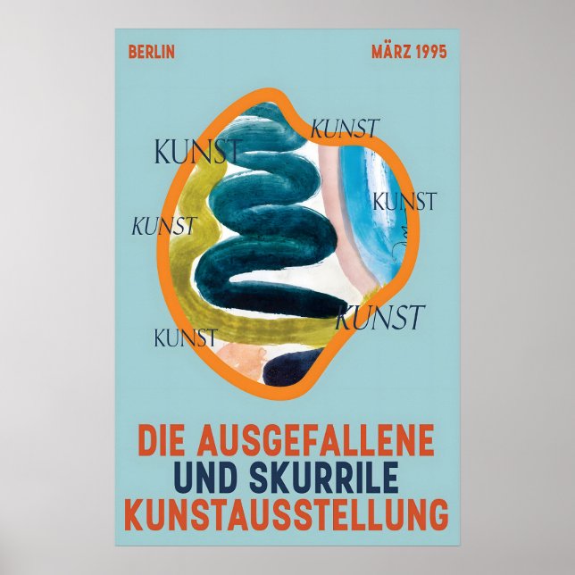 Affiche de l'exposition d'art abstrait de Berlin 1 (Devant)