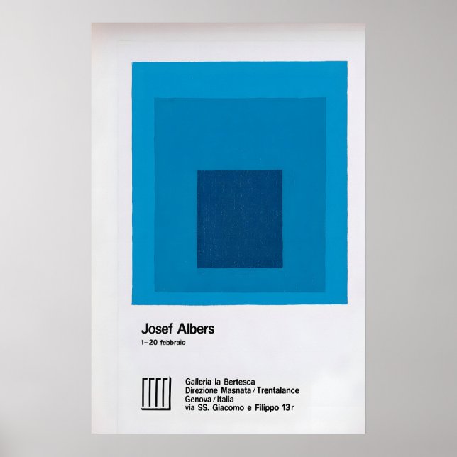 Affiche de l'exposition d'art abstrait de Joseph A (Devant)