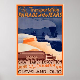 Affiche de l'Exposition des Grands Lacs, Art de Cl