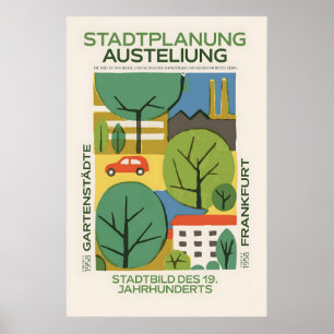 Affiche de l'exposition d'urbanisme de Francfort 1