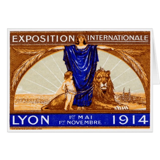 Affiche de l'Exposition Internationale de Lyon 191 (Devant Horizontal)