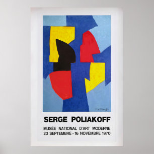 Affiche de l'exposition Serge Poliakoff 1970 Vinta