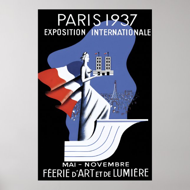Affiche de l'Exposition universelle de Paris 1937  (Devant)