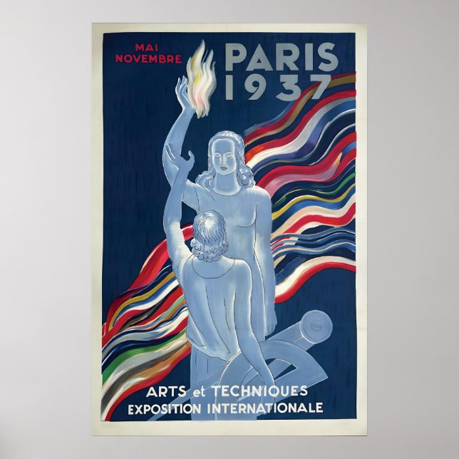 Affiche de l'Exposition Universelle de Paris 1937  (Devant)