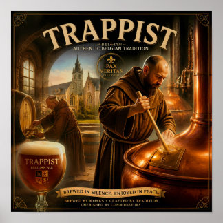 Affiche de l'héritage brassicole des monastères be