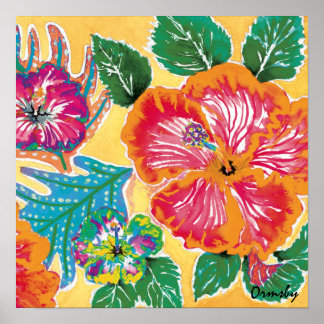 Affiche de l'Hibiscus Citrus