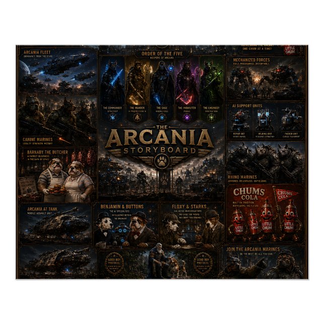 affiche de l'histoire d'Arcania/Monde de l'arcane (Devant)
