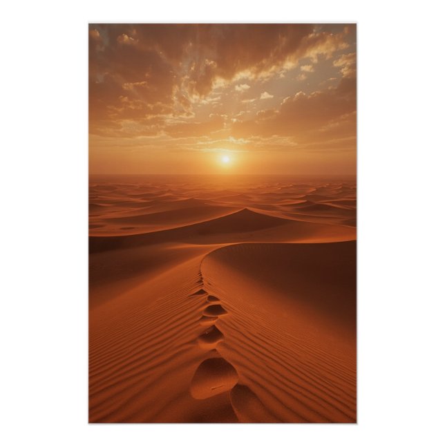 Affiche de l'horizon de la dune rouge – Chemin ens (Devant)