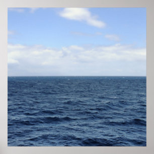 affiche de l'horizon maritime et aérien