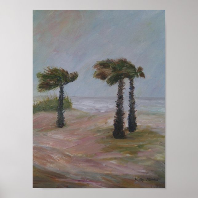 AFFICHE DE L'HURRICANE PALMS (Devant)
