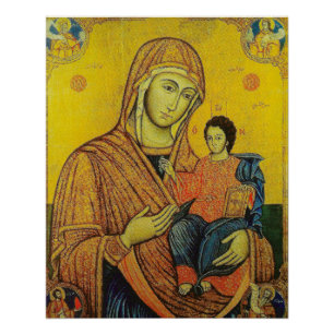 Affiche de l'icône de la Vierge Marie
