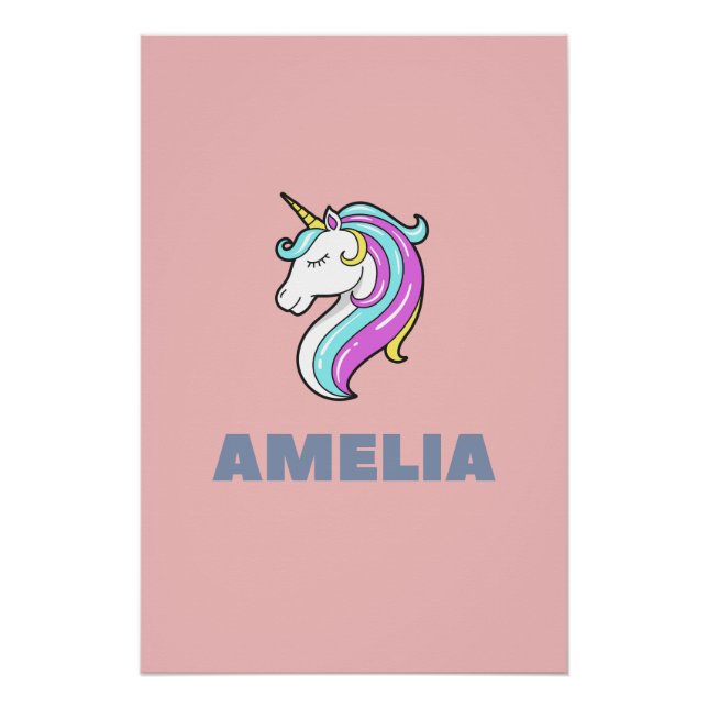 Affiche de licorne d'Amelia (Devant)