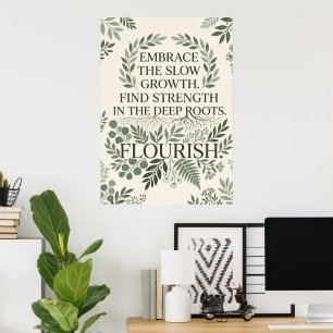 Affiche de ligne artistique abstraite boho terraco