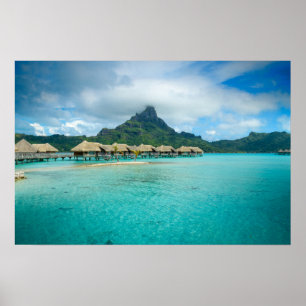 Affiche de l'île de Bora Bora