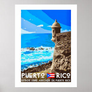 Affiche de l'île de Porto Rico