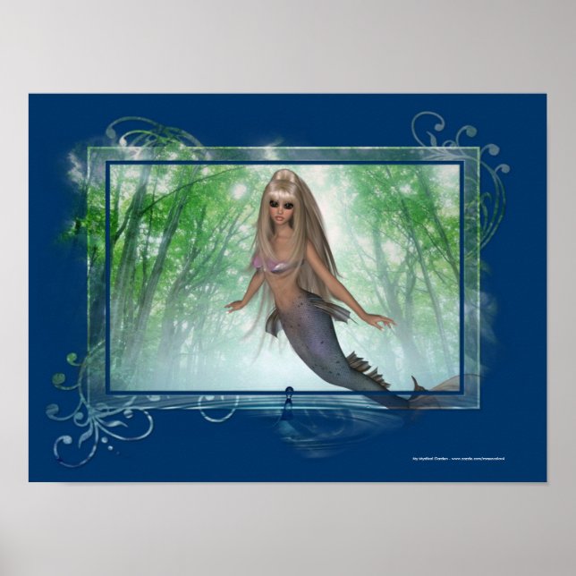 Affiche de l'Imaginaire d'eau pour une sirène en v (Devant)