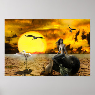 Affiche de l'Imaginaire Mermaid Desert