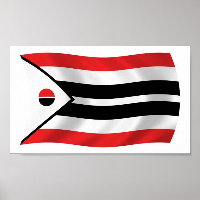 Affiche de l'impression du drapeau de la tribu Ara (Devant)