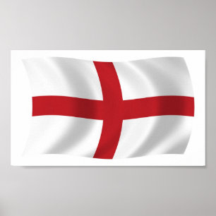 Affiche de l'impression du drapeau de l'Angleterre