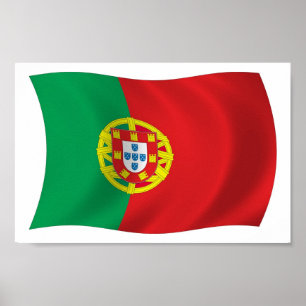 Affiche de l'impression du drapeau du Portugal