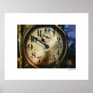 Affiche de l'impression vintage de l'horloge Big B