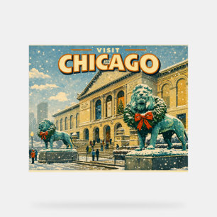 Affiche de l'Institut d'Art de Chicago en hiver
